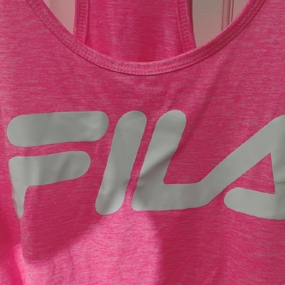 Fila Neon Pink Racerback Tank - Picture 3 of 5